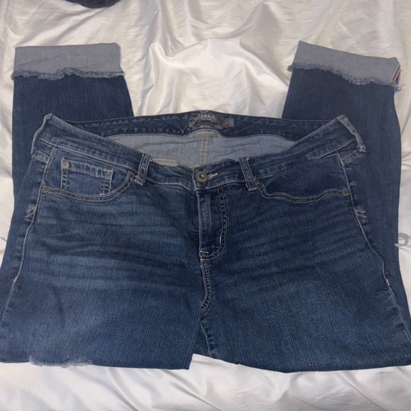 Torrid - Crop Boyfriend Vintage Stretch Jeans - Size 14 - Picture 3 of 12